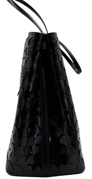 Alaïa Large Mina Tote In Black Leather with Pouch
