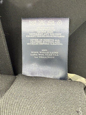 Burberry London Black Wool Kilt Skirt – Size US 12