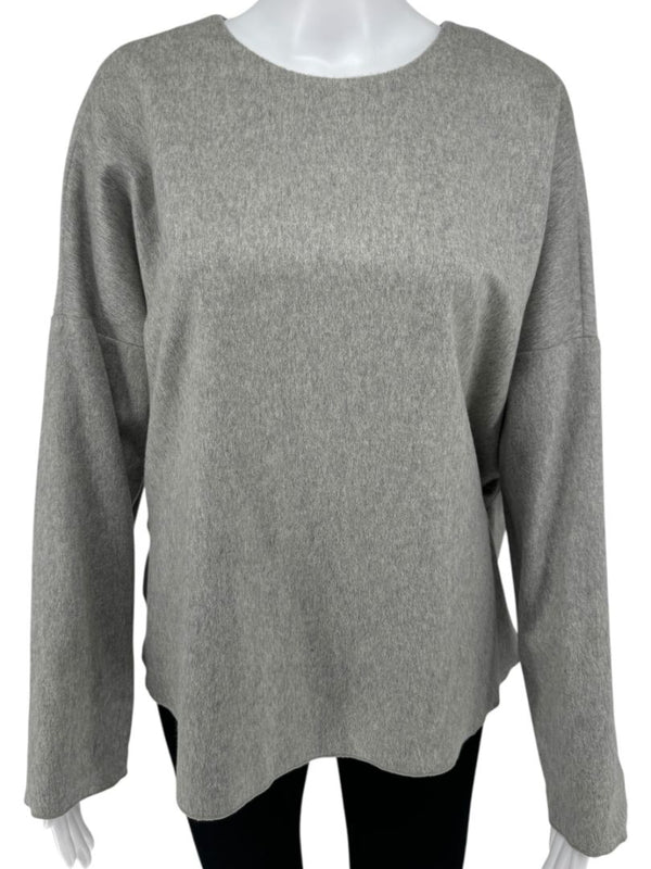 Adam Lippes Boxy Long Sleeve Cashmere Top - Medium
