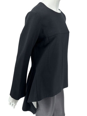 Stella McCartney Sculptural Wool Peplum Top - Size 8