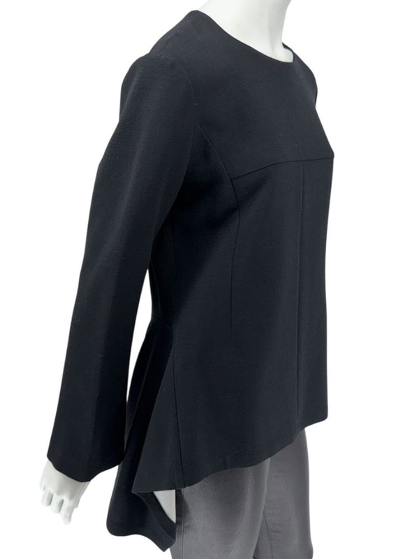 Stella McCartney Sculptural Wool Peplum Top - Size 8