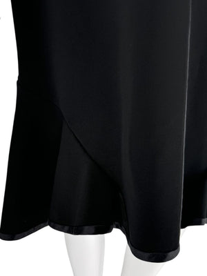 Givenchy Fluted Hem Satin-Trim Dress - Size 44