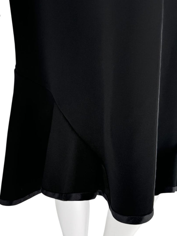Givenchy Fluted Hem Satin-Trim Dress - Size 44