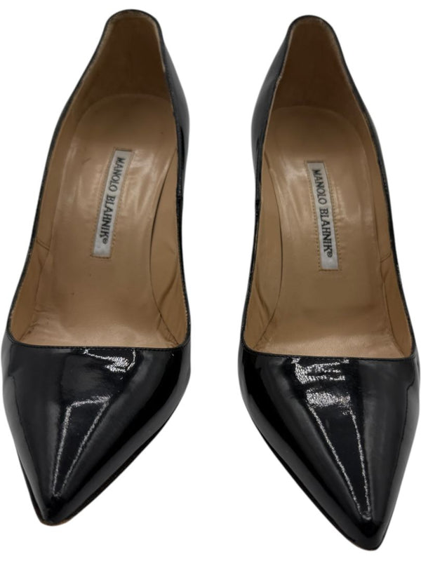 Manolo Blahnik Black Patent Leather Classic Pumps – Size 39