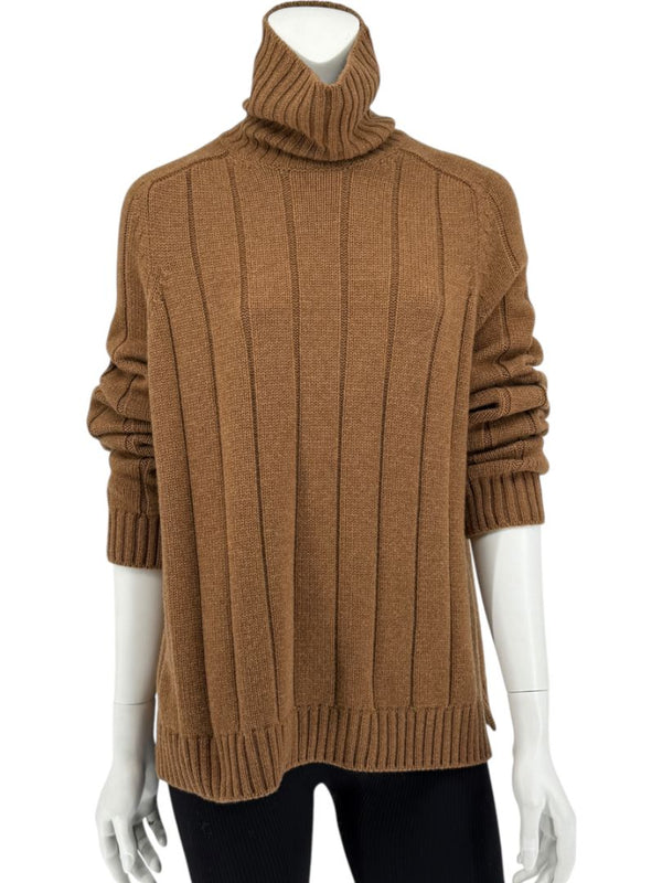 Loro Piana Baby Cashmere Ribbed Turtleneck Sweater – Size M