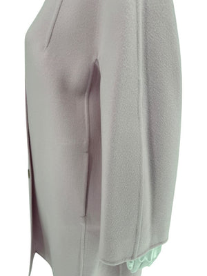 Jil Sander Pale Pink Virgin Wool Button-Front Coat – FR 38