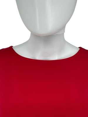 Moschino Cheap and Chic Red Drape-Back Mini Dress – Size 8 (IT 42)