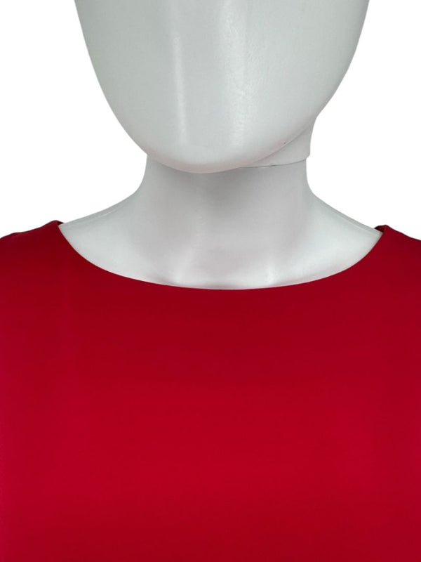 Moschino Cheap and Chic Red Drape-Back Mini Dress – Size 8 (IT 42)