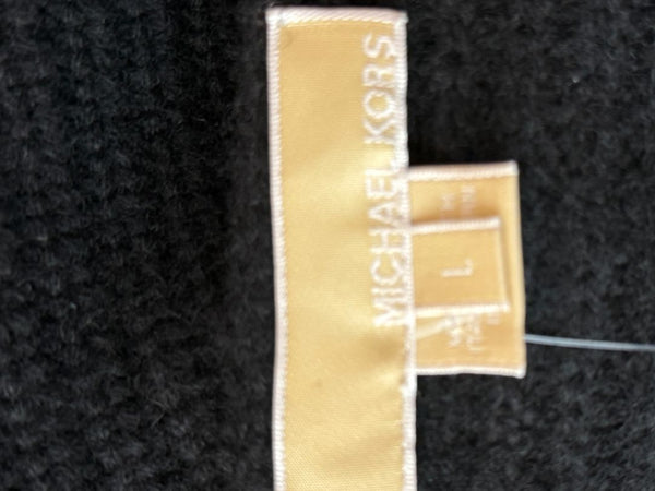 Michael Kors Black Cashmere Cape Cardigan - Size L