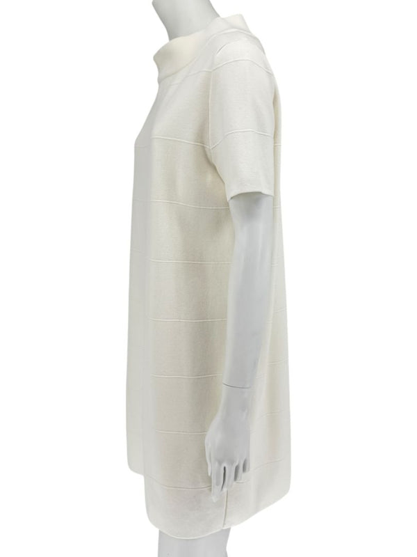 Max Mara Ivory Textured Knit Shift Dress – Size L