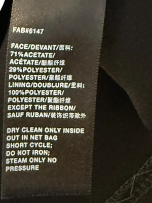 Lafayette 148 Black Shift Dress with Pleated Ruffle Sleeves – Size M