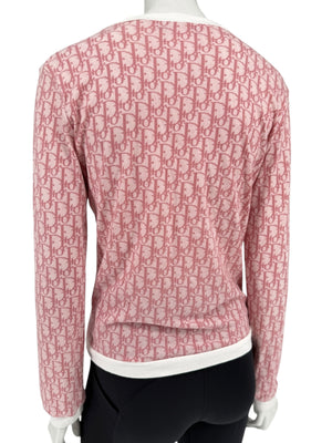 Christian Dior by John Galliano Diorissimo V-Neck Long Sleeve Shirt – Size FR 44