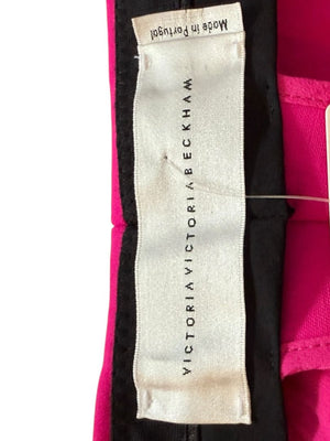 Victoria Victoria Beckham Fuchsia Wool-Blend Tailored Trousers – Size US 10