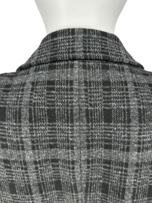 A-K-R-I-S Punto Charcoal Glen Plaid Blazer & Pants Set – Size 10