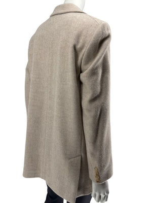 Max Mara Bronze-Gold Wool-Blend Blazer – Size IT 44