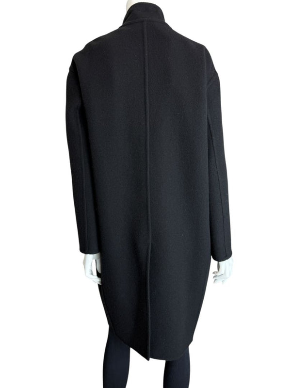 Céline 100% Cashmere Long Black Coat – Size FR 36