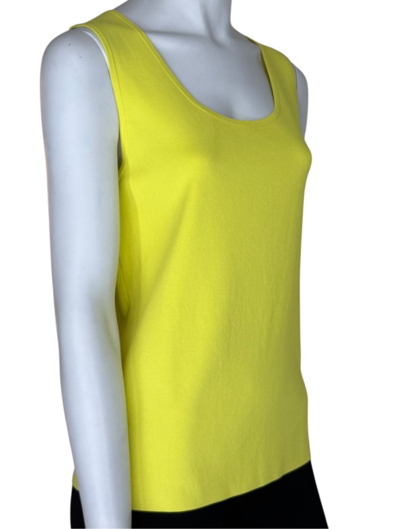 Akris Punto Neon Yellow Sleeveless Tank Top – Size 10 (US) – New With Tags