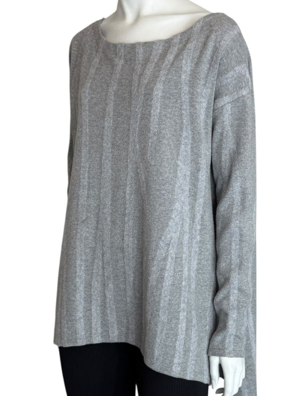 Donna Donna Karan Gray Wool-Blend Oversized Sweater – Size S