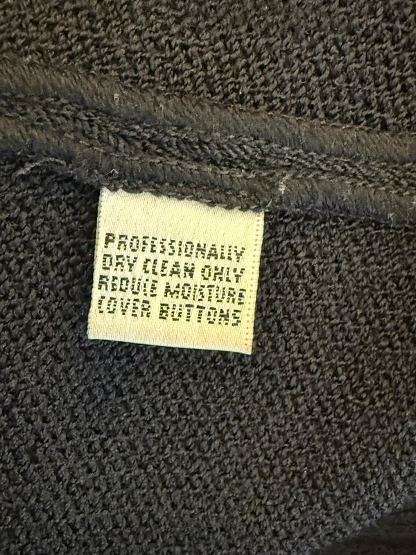 Escada Margaretha Ley Charcoal Wool Blazer – Size 42 (Fits Like a Large)