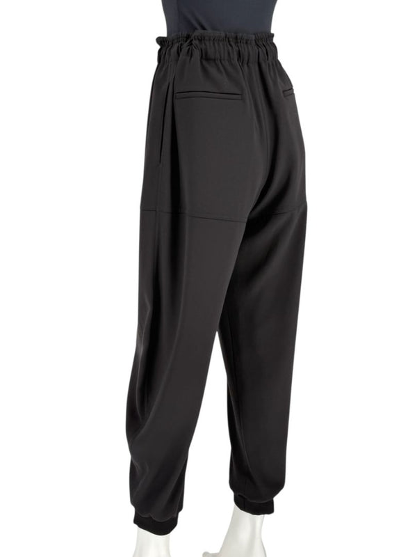 Chloé Black Relaxed Jogger Pants with Drawstring Waist - Size IT 42 / US 6