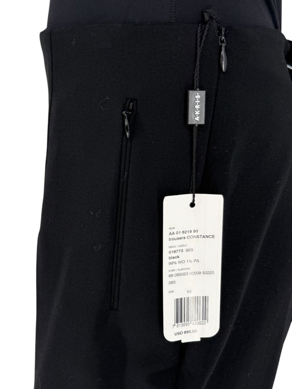 Akris Black Wool Constance Trousers – Size 10- NEW