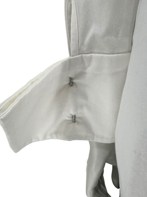 Pamella Roland White Button-Front Shirt – Large