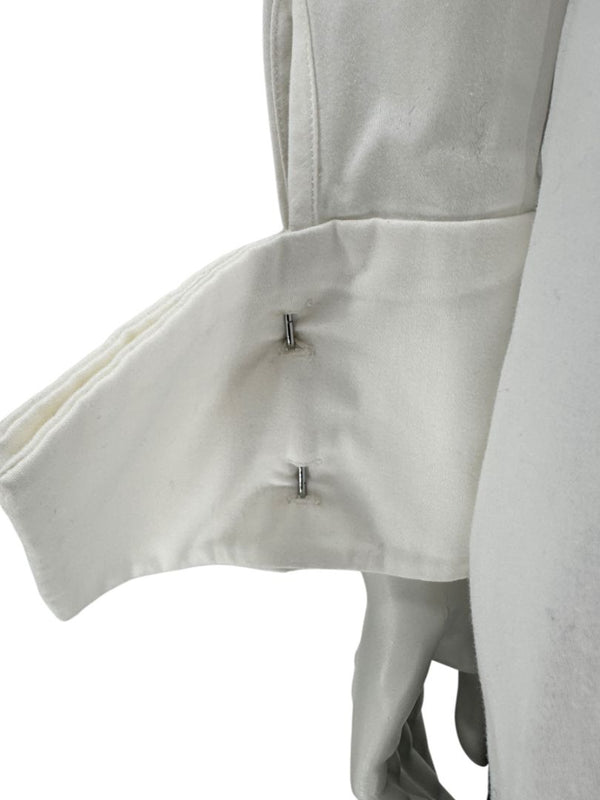 Pamella Roland White Button-Front Shirt – Large