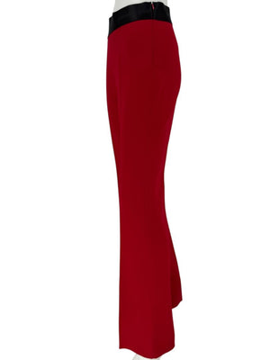 Pamella Roland Red Open Front Blazer & Trouser Set – Large