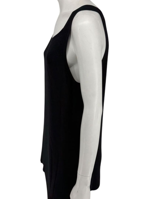 Oscar de la Renta Black Knit Sleeveless Tunic – Size L