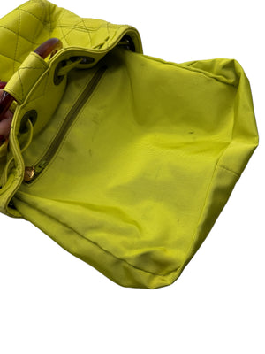 Chanel Matelasse Handbag Tortoise Shell Purse in Avocado Lime