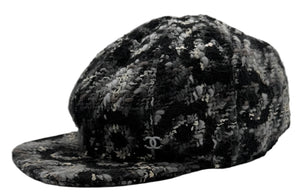 Chanel Black Tweed Hat - Medium