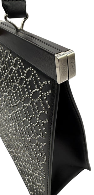 Alaia Large Cecile Studded Calf Leather Bag