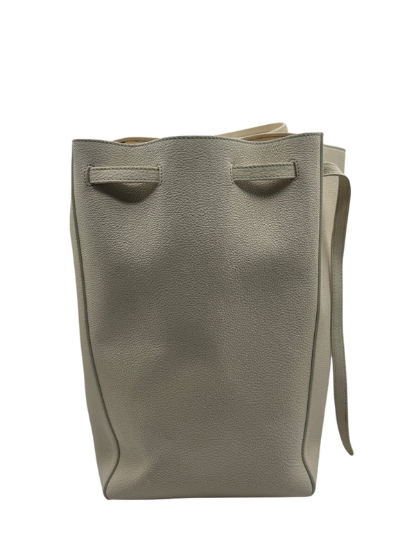 Celine Chalk Soft-Grained Calfskin Cabas Phantom Tote
