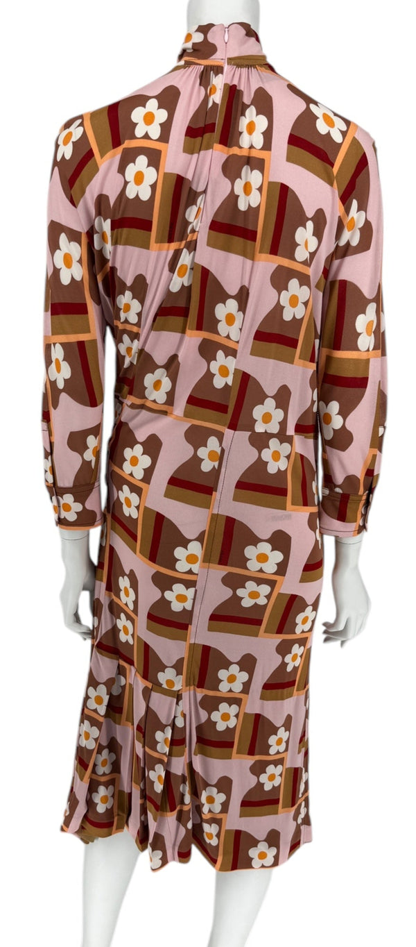 Prada SS 2017 Floral Print Dress - Size 10