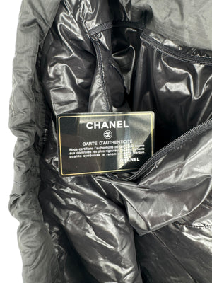 Chanel Black Slouchy Nylon Tote bag with Chain *Brand New*