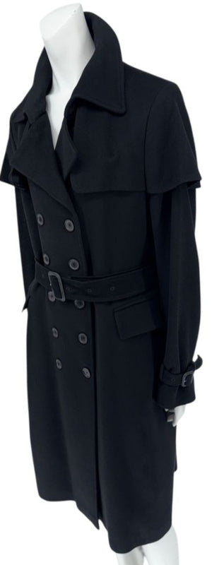 Burberry London Wool & Cashmere Trench Coat – Made in Italy, Size US 14