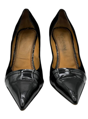 Yves Saint Laurent Suede & Patent Leather Pumps – Size 41