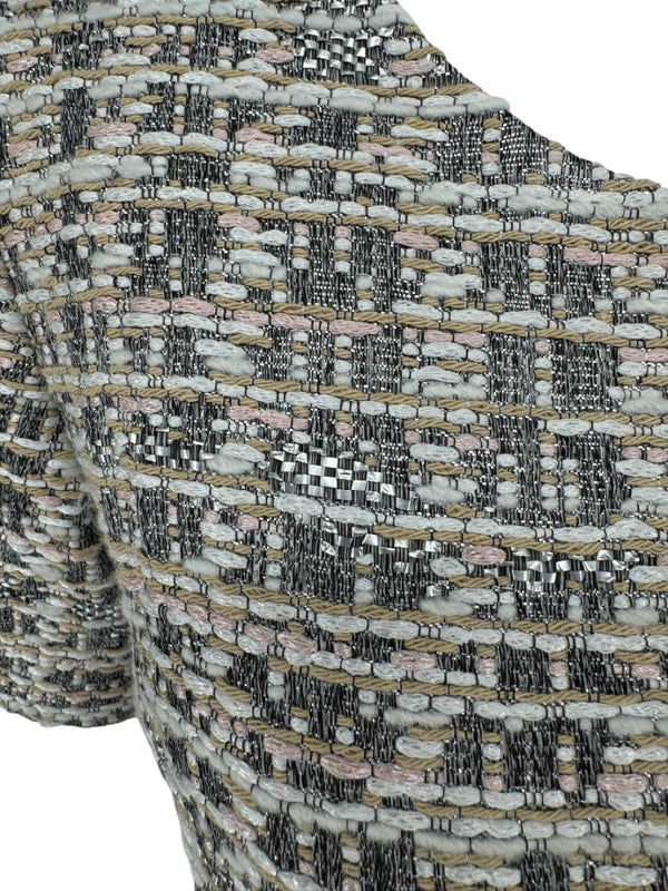 Pamella Roland Metallic Tweed Sheath Dress