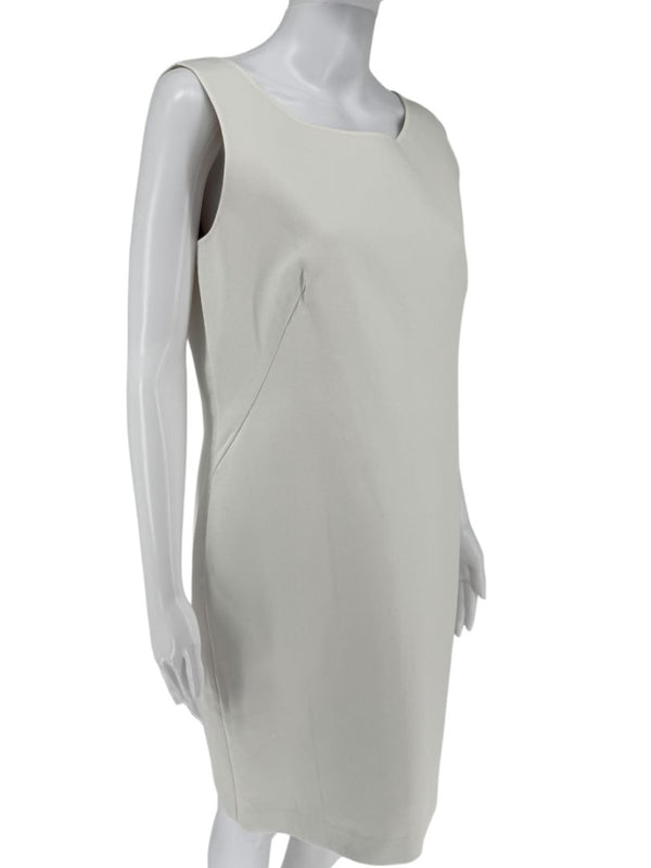Akris Ivory Sleeveless Shift Dress - US 10