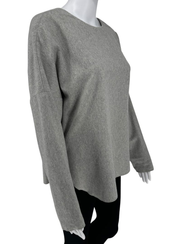 Adam Lippes Boxy Long Sleeve Cashmere Top - Medium