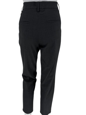 Brunello Cucinelli Grey Wool-Blend Slim Pants with Monili Trim – Size IT 44 / US 8