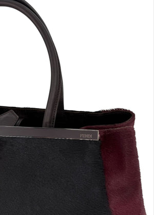 Fendi 2Jours Large Pony Hair Tote – Tricolor Calf Hair & Leather