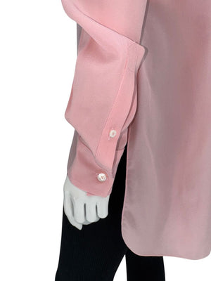 Victoria Beckham Rose Pink Silk Blouse – Size US 10 / UK 14