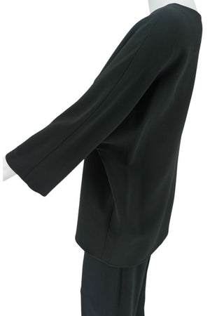 The Row Black Relaxed Top & Elastic Waist Pant Set – Size S (Top) & M (Pant)