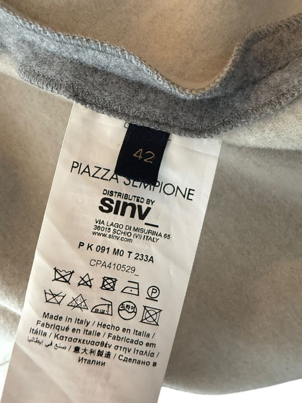 Piazza Sempione Two-Tone Wool-Cashmere Cape - Size IT 42