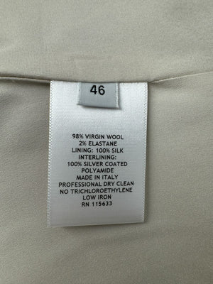 Gabriele Hearst Plaid Wool Blend Pantsuit – Size 46