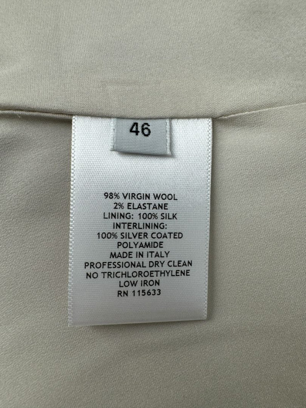 Gabriele Hearst Plaid Wool Blend Pantsuit – Size 46