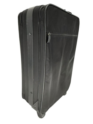 Prada Black Nylon Rolling Suitcase with Saffiano Leather Trim – 26.5" x 17.5" x 9.5"