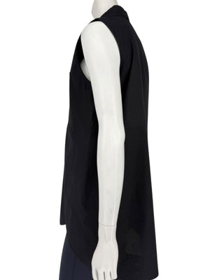 Marni Black Cotton Sleeveless Button-Front Shirt – Size IT 42