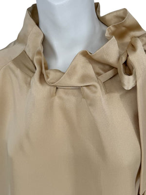Rosetta Getty Champagne Satin Blouse – Size 6